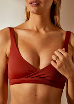Charger l&#39;image dans la galerie, Maillot de bain deux pièces terracotta Devi Swim
